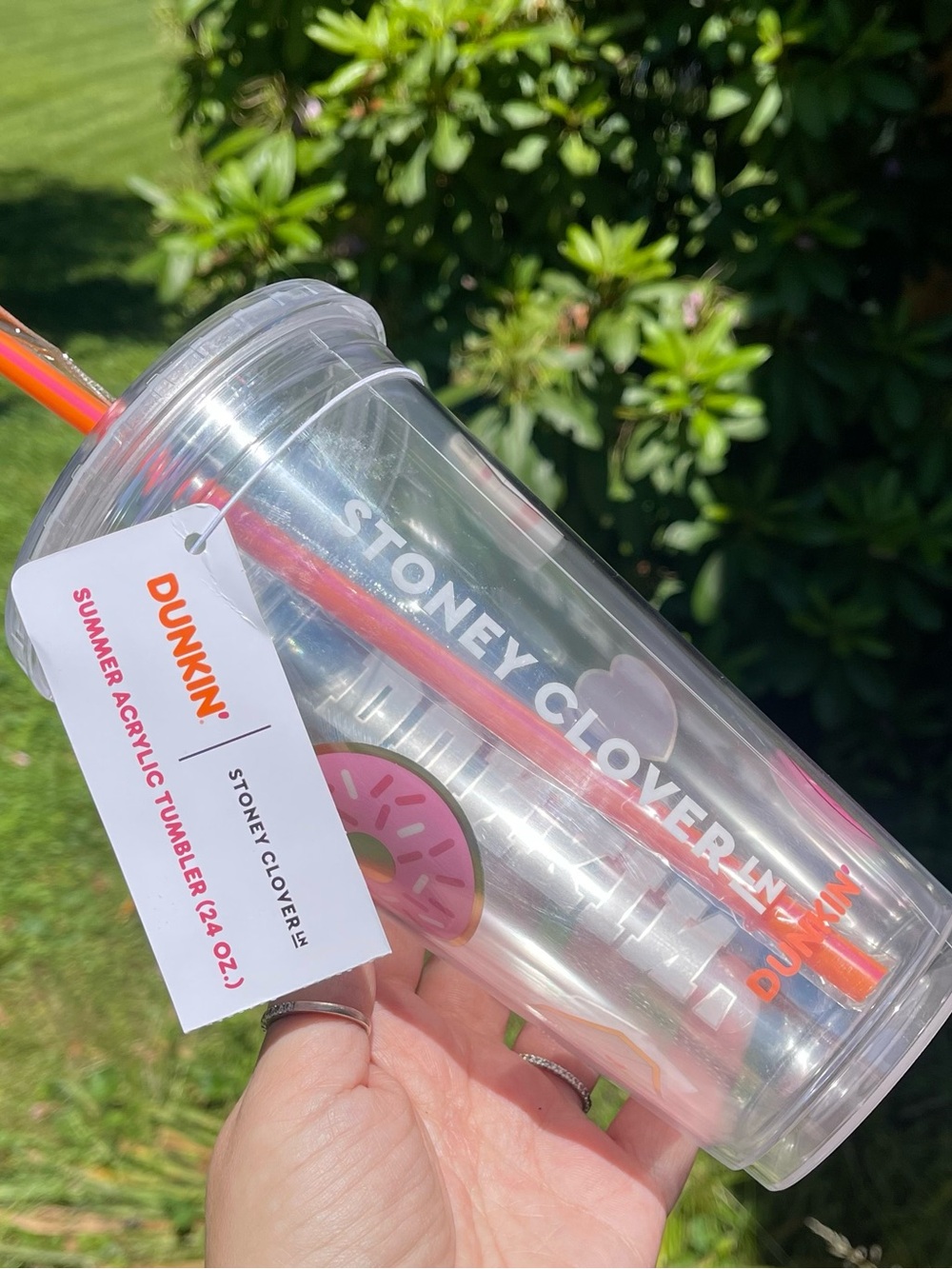 New DUNKIN Stoney Clover Summer 2025 Acrylic Tumbler (24oz.)